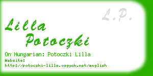 lilla potoczki business card
